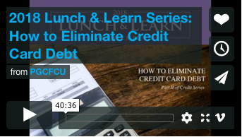 Lunch and Learn How to Eliminate Credit Card Debt