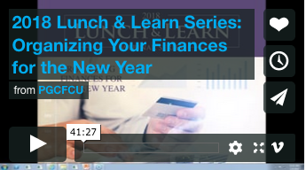 Lunch and Learn Organizing Your Finances for the New Year